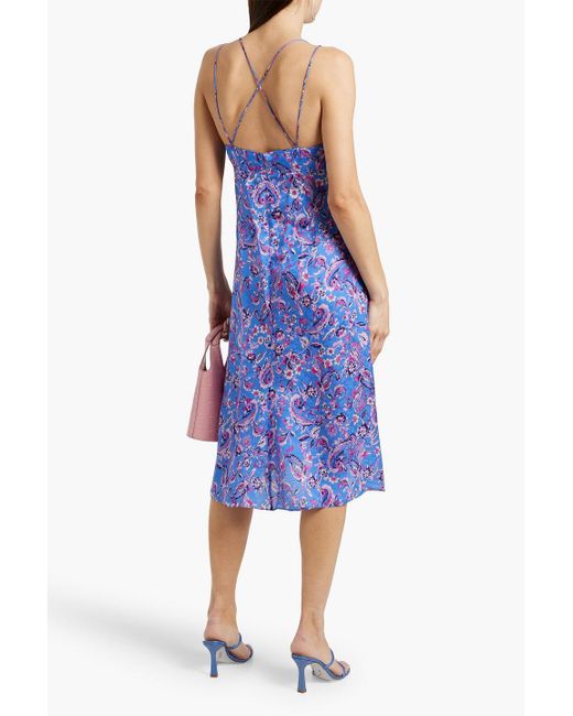 Isabel Marant Women's Blue Paysa Printed Dress Size 40