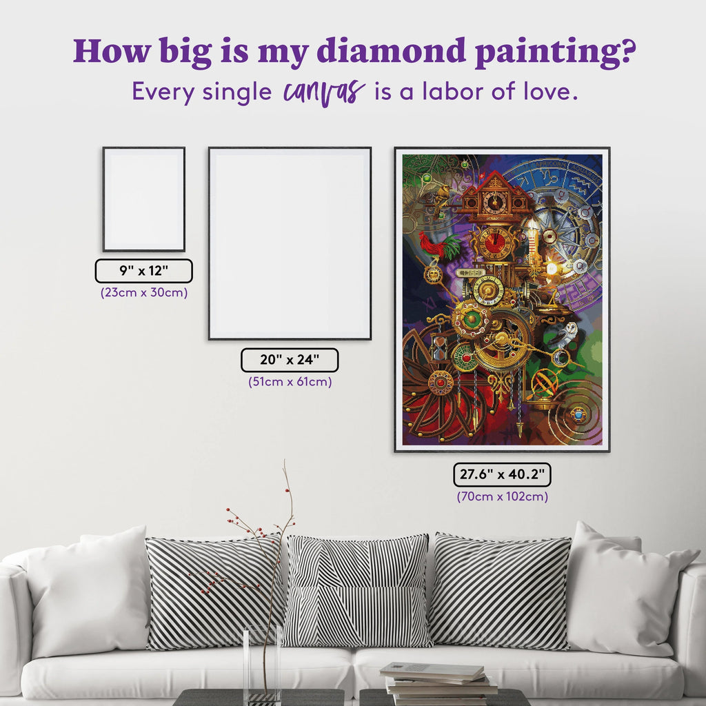 Diamond Art Club - DIY Diamond Kit "It's About Time" 27.6 x 40.2