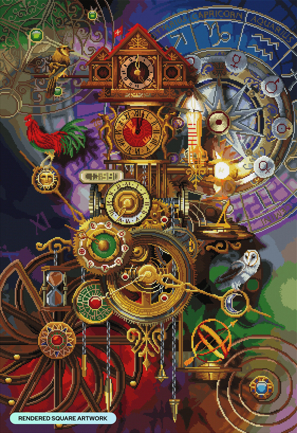 Diamond Art Club - DIY Diamond Kit "It's About Time" 27.6 x 40.2