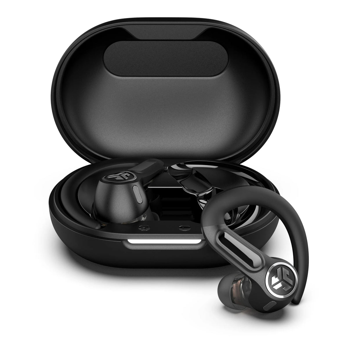 JLab Epic Sport 3 Active Noise Cancelling Earbuds, True Wireless, Black, Earhook,52+ Hr Playtime, Dual Drivers, IP66