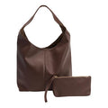 Joy CleanBoss Leather Super Soft Bag & Wristlet Set - Chocolate