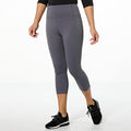 Women's Joy Performance Ultra Stretch Smooth Capri with Perfect Pockets - Rich Gray - Small