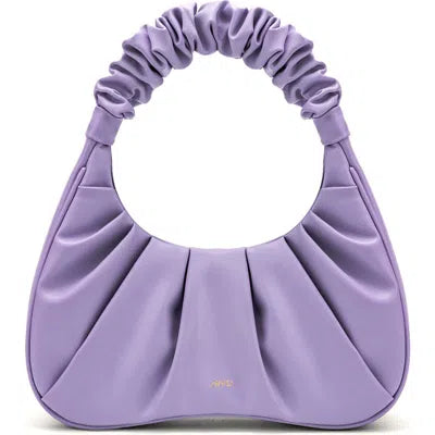 JW PEI Gabbi Ruched Hobo Handbag - Purple-NEW