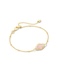 Kendra Scott - Abbie Gold Satellite Chain Bracelet in Rose Quartz