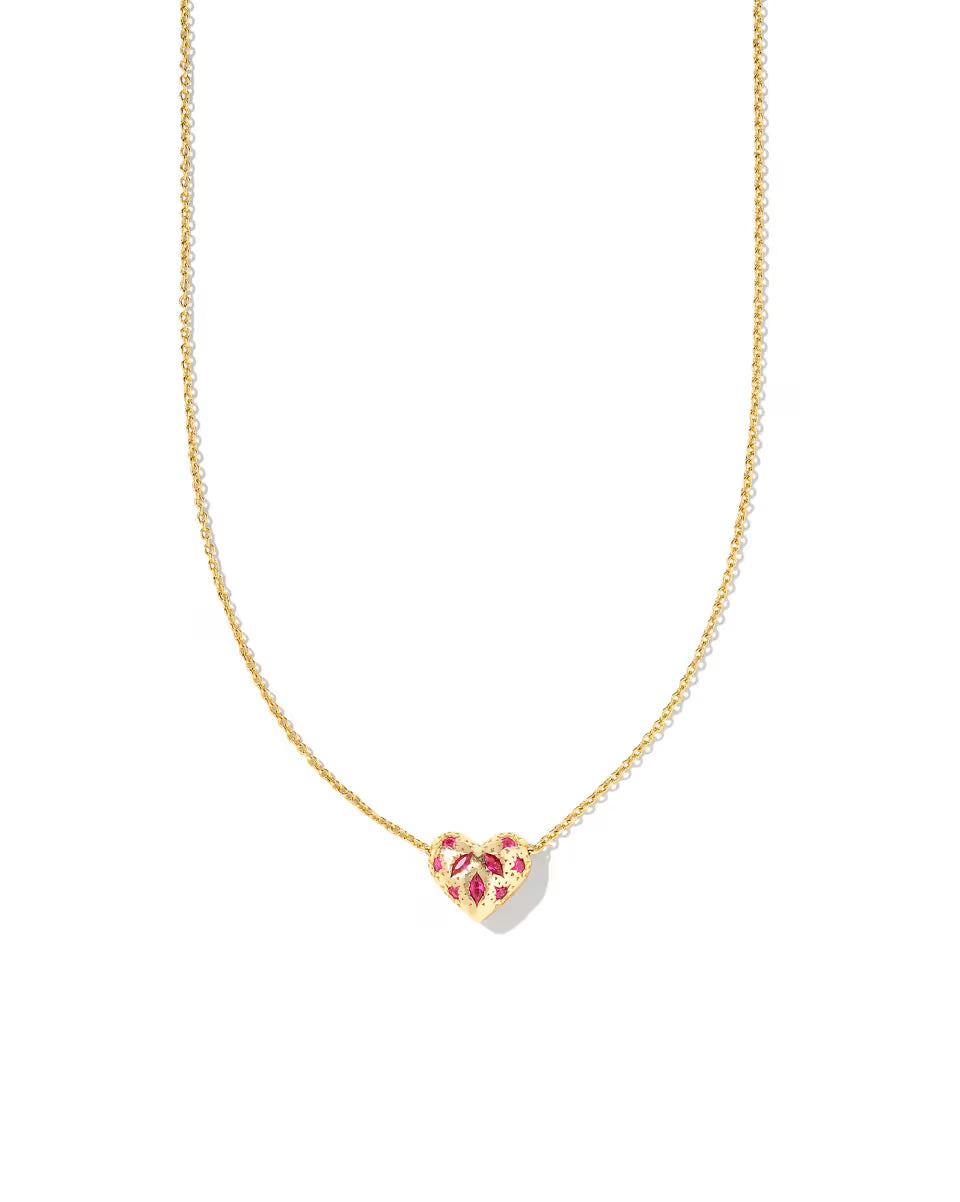 Kendra Scott Holland Gold Heart Short Pendant Necklace