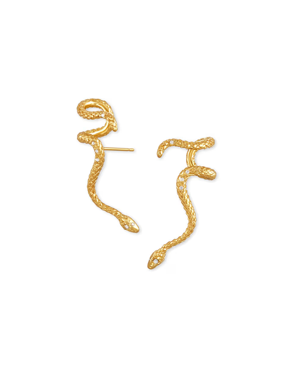 Kendra Scott Phoenix Ear Climber Earrings in Vintage Gold