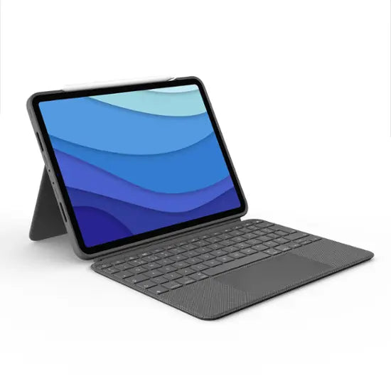 Logitech - Combo Touch iPad Pro Keyboard Folio for Apple iPad Pro 11" (1st, 2nd, 3rd & 4th Gen) with Detachable Backlit Keyboard - Oxford Gray