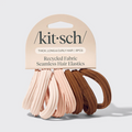KITSCH Seamless Hair Elastics - 8pc in Rosewood