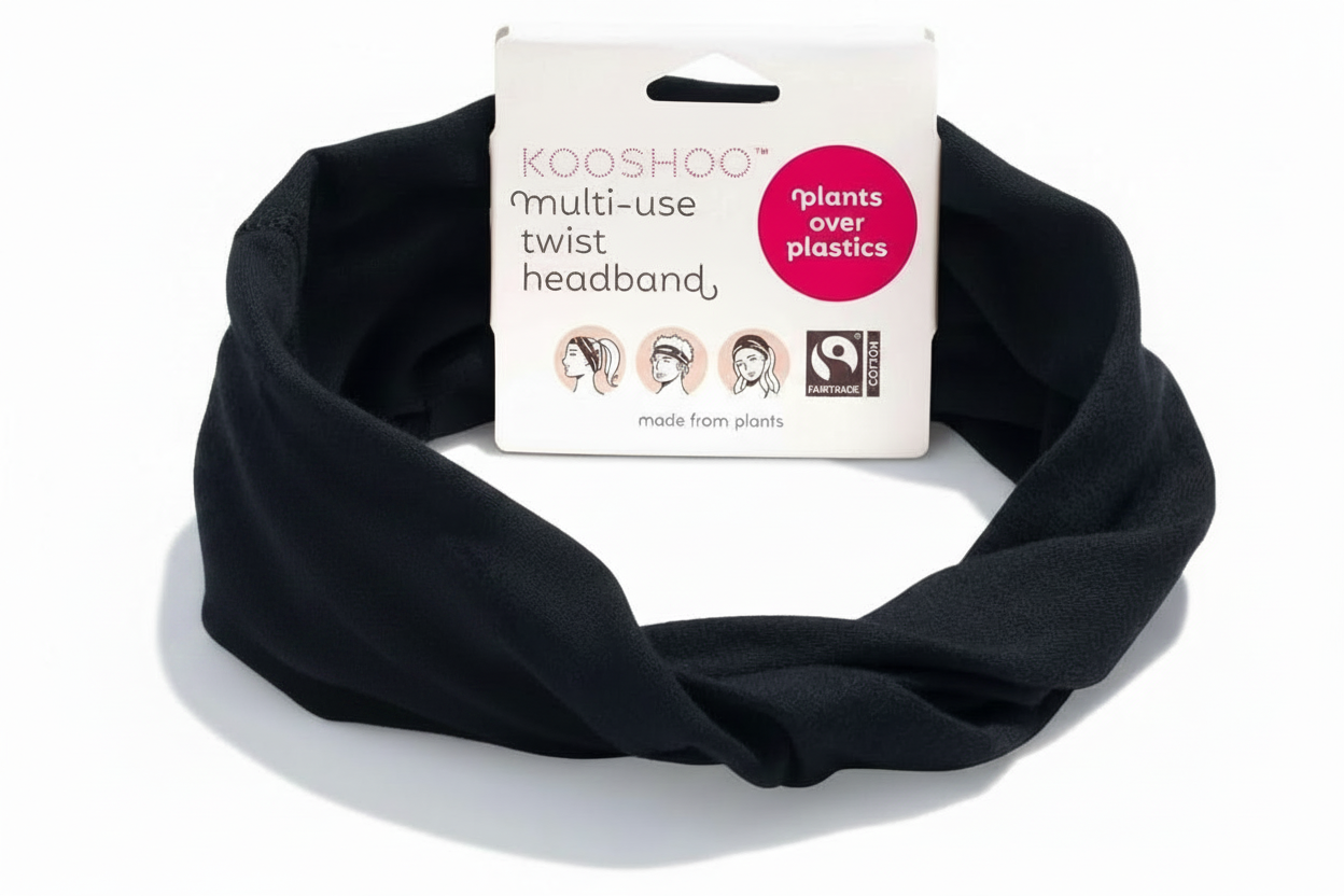 KOOSHOO Black Headband with Tag