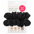 KOOSHOO Plastic Free Scrunchies - Black - 2ct