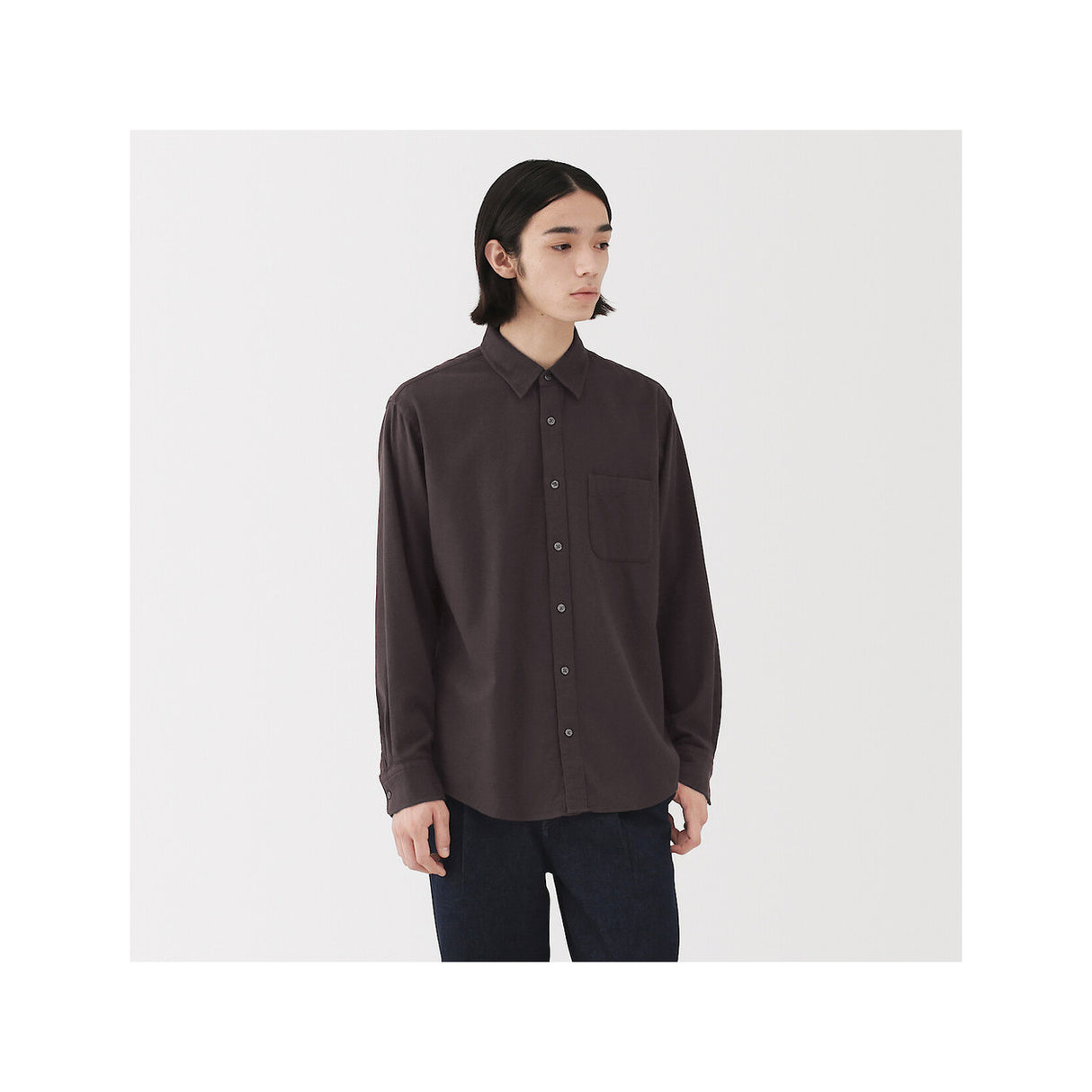 Flannel Shirt Brown Size: M