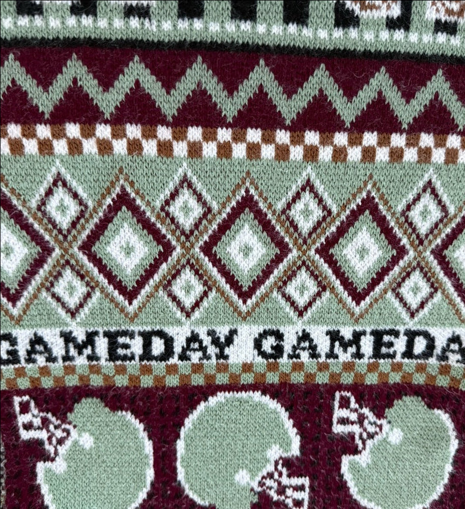 Mariel Scarf by Anthropologie - Football Fairisle - One Size