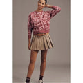 Maeve Heart Printed Sweatshirt by Anthropologie - Pink - Size XL