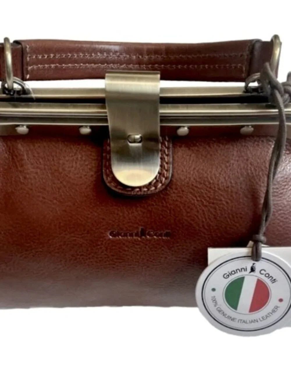 Gianni Conti Grazia Handbag, Dark Brown