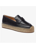 Coach Camilla Leather Espadrille Platform Loafers, Women's - Black, 5.5