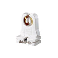 Leviton Fluorescent Lamp holder, Medium Base, Captive Nut Screws Packed Bulk, Low Profile - White - 13353-N