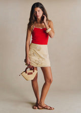 Sézane Malia Skirt - Sézane x Inoui Editions (Color -Creme Fond) Size (US 2)