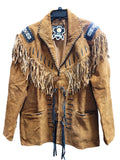 Men's Genuine Suede Western Fringe Jacket | XL | New Old Stock