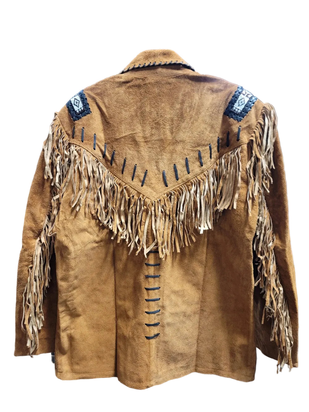 Men's Genuine Suede Western Fringe Jacket | XL | New Old Stock