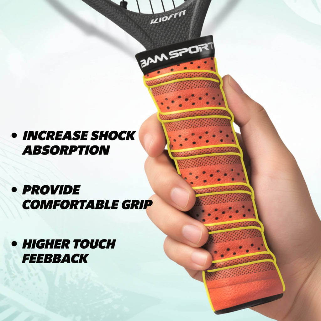 AMA SPORT Pickleball Paddle Grip Tape 2 Pack Pickleball Overgrip Replacement Grip Wrap for Pickleball Rackets