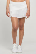 Lija Multi Panel Tennis Skort - White - Small