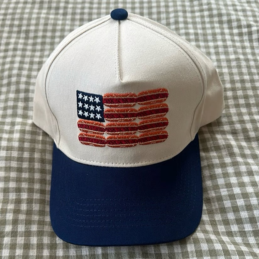 Parke Hot Dog American Flag Hat