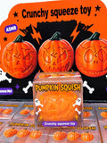 Crunchy Pumpkin Jack O Lantern Squishy Toy Halloween (Mystery Face)