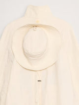 BANANA REPUBLIC | Water Resistant Coat with Bucket Hat in Cream White | S