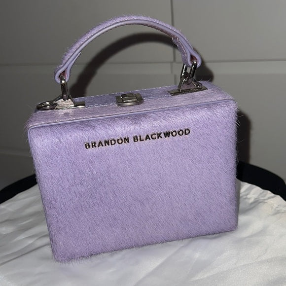 Brandon Blackwood Kendrick Trunk Lavender/Purple Ponyhair-NEW