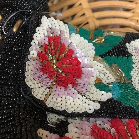 Beaded Handbag: Geo Floral Edition