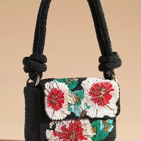 Beaded Handbag: Geo Floral Edition