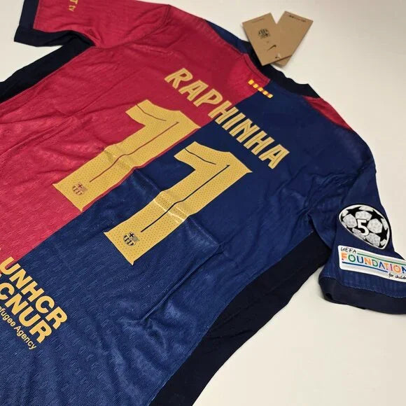Raphinha FC Barcelona Jersey #11 Blue & Red 24/25 Size: L