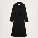 BANANA REPUBLIC | Drapey Trench Coat | Black | S