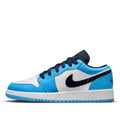 NIKE Air Jordan 1 Low GS in White/University Blue/Obsidian - 6.5Y