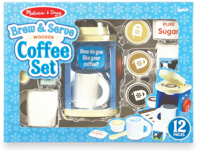 Wooden Brew &amp; Serve Coffee Set