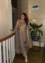 Suits By Sadia Grey Sequence - Size XL