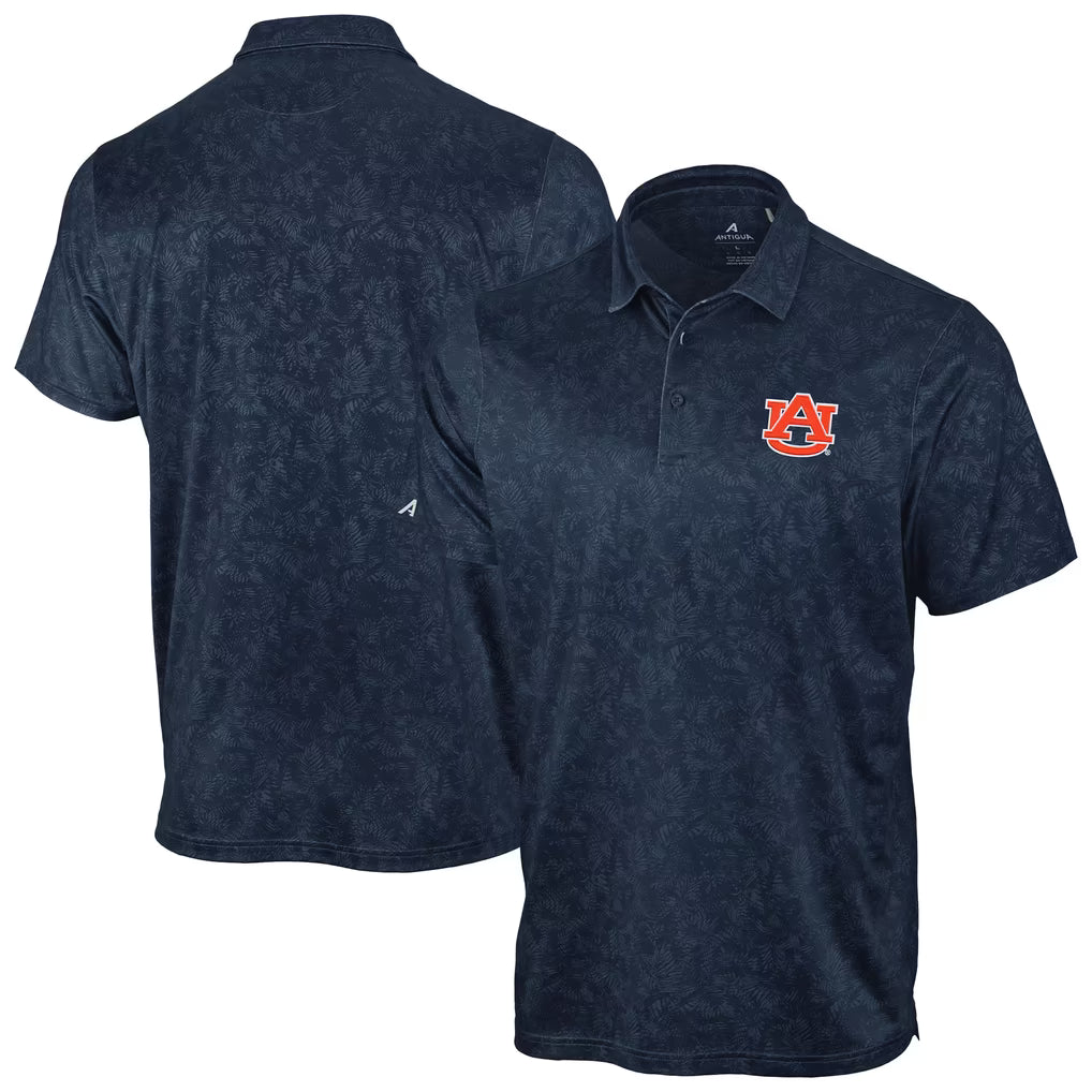 *Men's Antigua Auburn Tigers Lush Polo, Navy, Large
