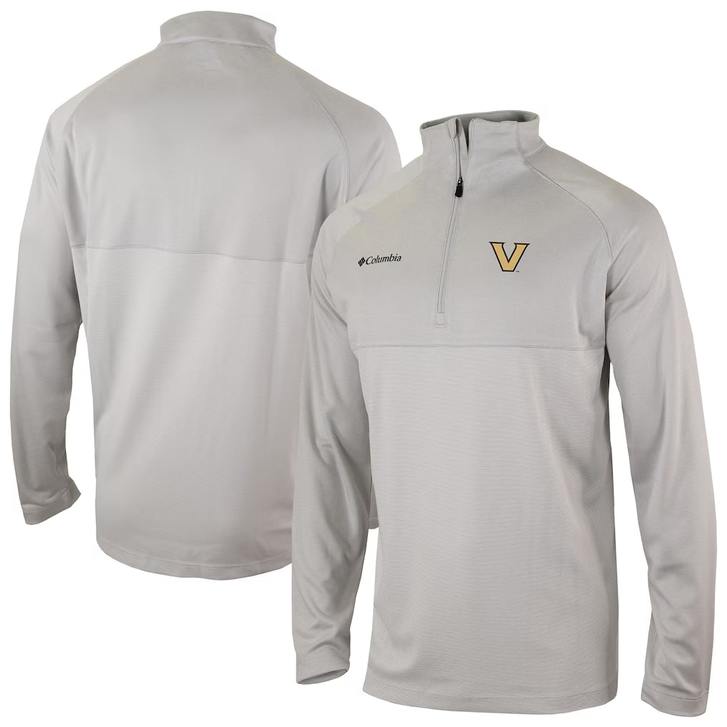 Vanderbilt Commodores Columbia Omni-Wick Raglan Rockin' It Quarter-Zip Top - Gray - Medium