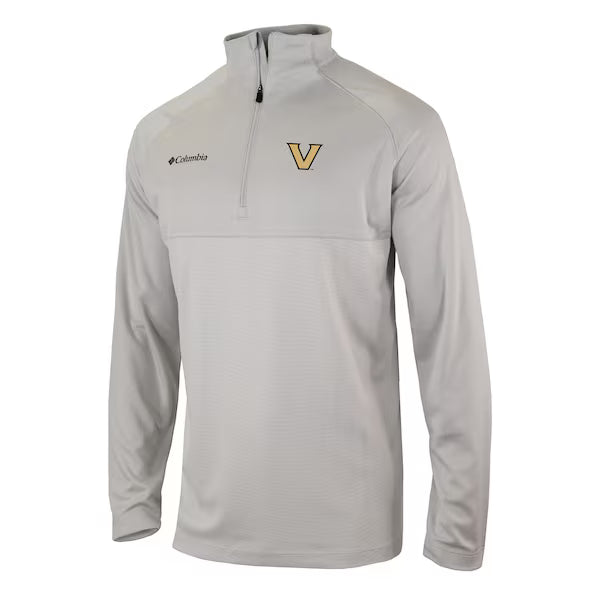 Vanderbilt Commodores Columbia Omni-Wick Raglan Rockin' It Quarter-Zip Top - Gray - Medium