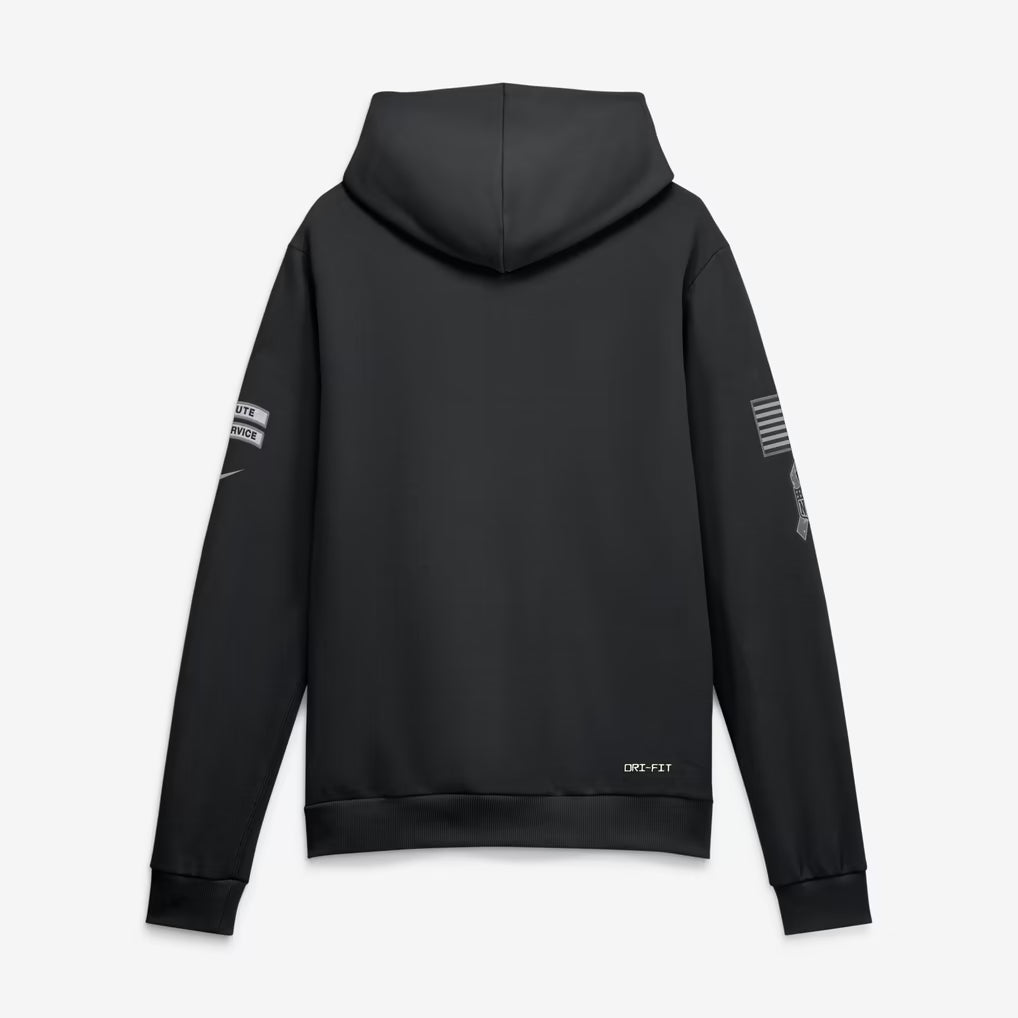 Men's Dallas Cowboys Nike Black 2026 Salute to Service Sideline Dri-FIT Pullover Hoodie, 3XL