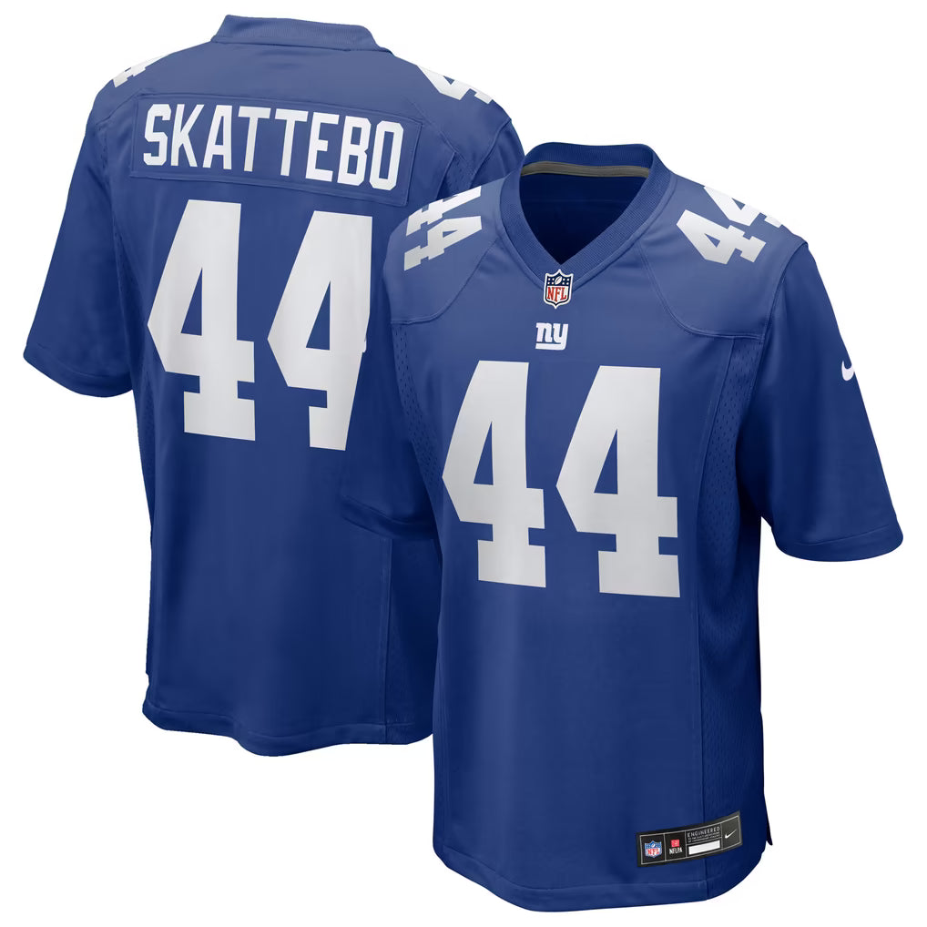 Nike NFL Men's New York Giants Cam Skattebo Royal Game Jersey (Size : 3X-Large)