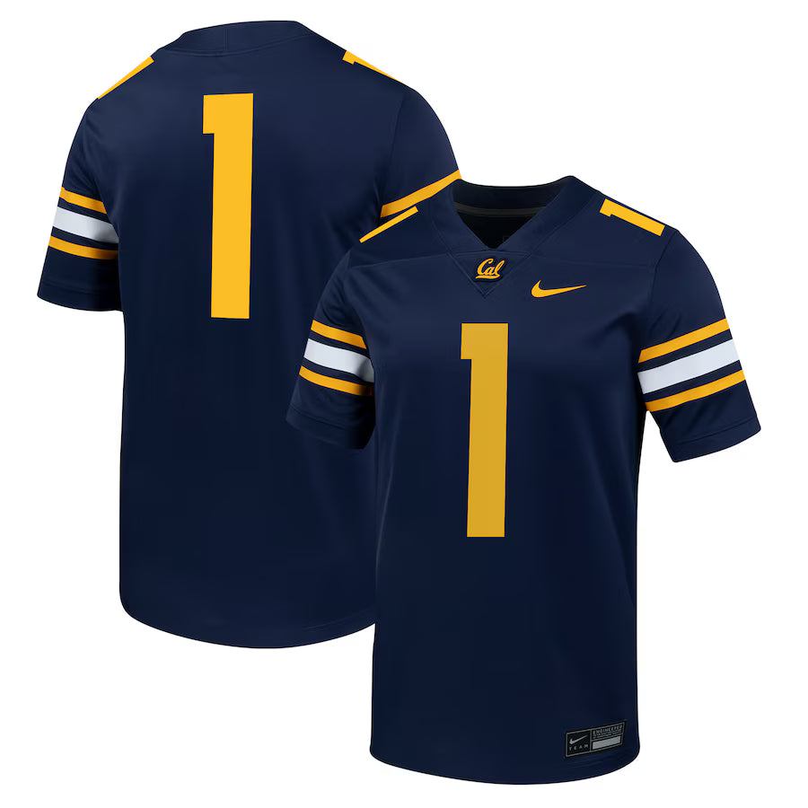 Men's Nike #1 Navy Cal Bears Untouchable Football Jersey Size L