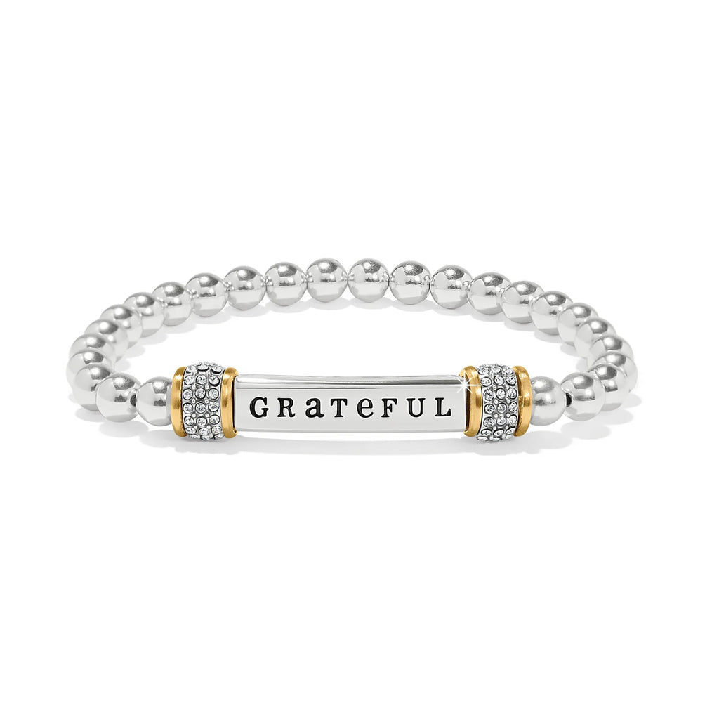 Meridian Grateful Two-Tone Stretch Bracelet