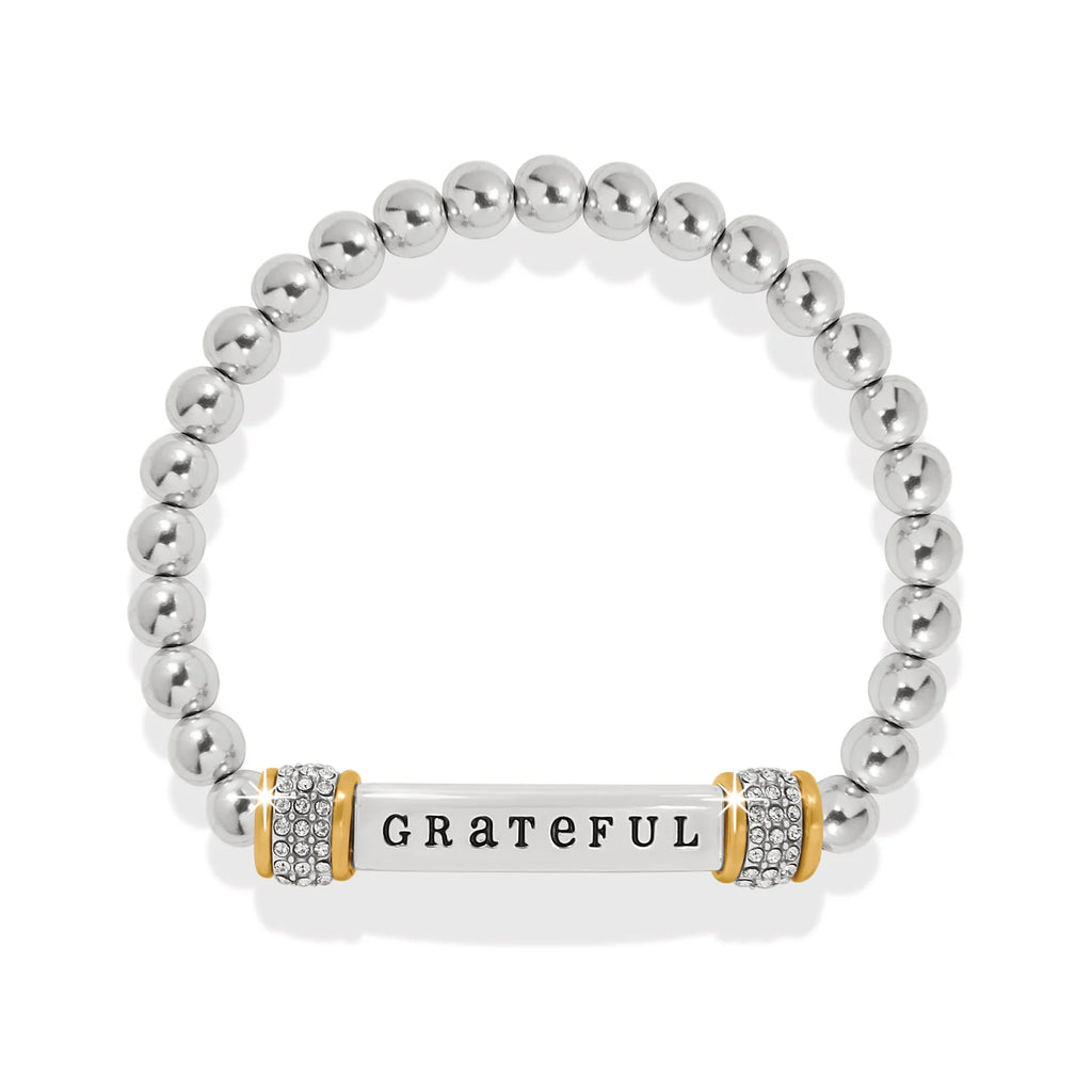 Meridian Grateful Two-Tone Stretch Bracelet
