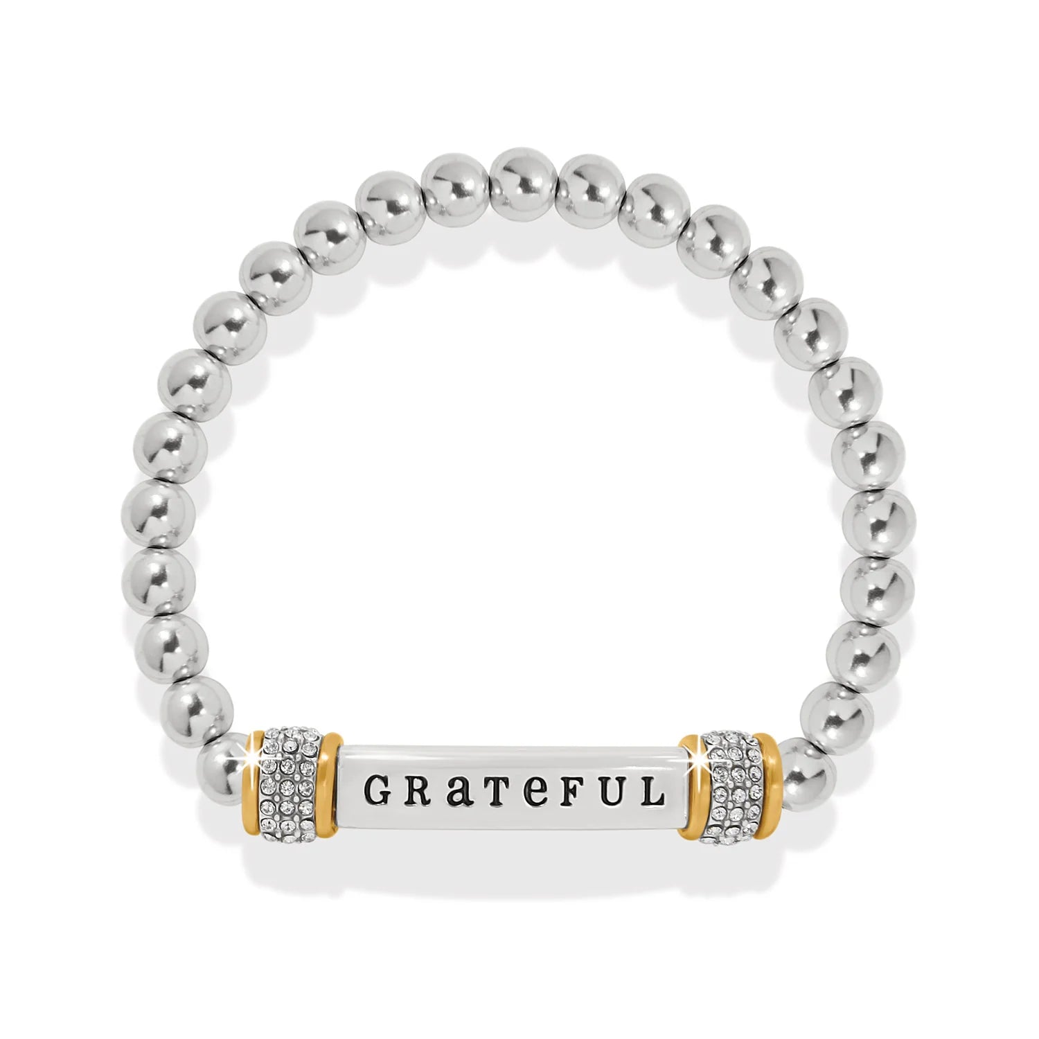 Meridian Grateful Two-Tone Stretch Bracelet