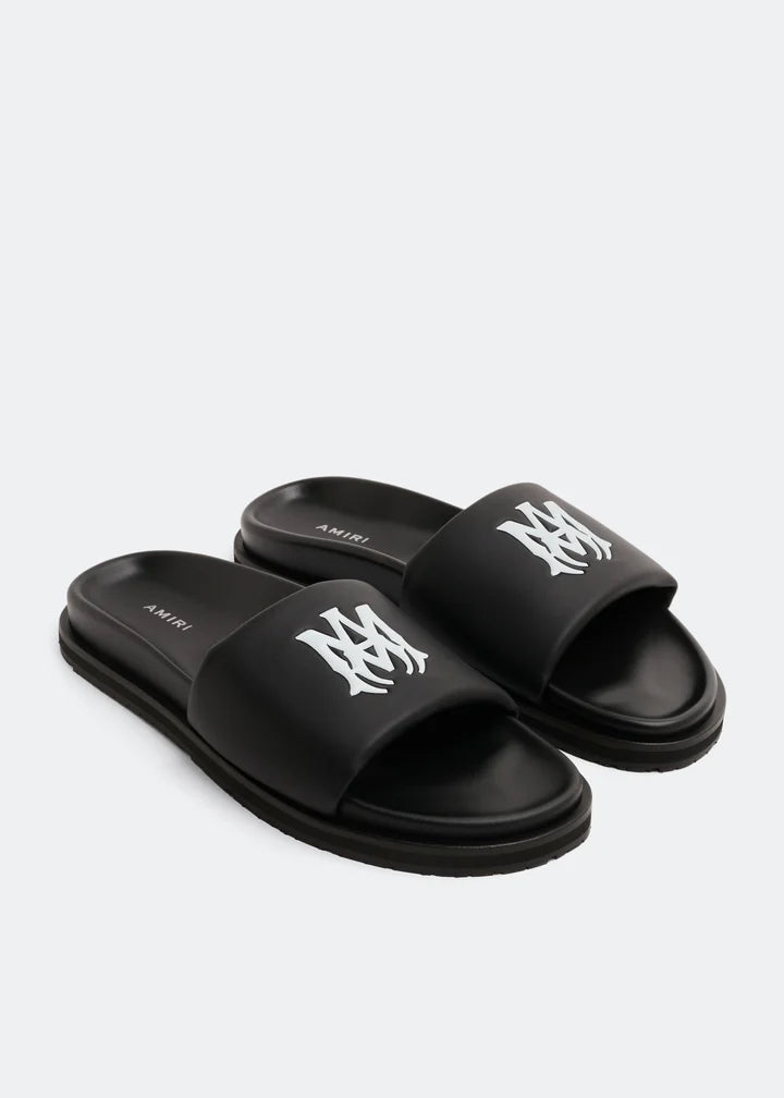 AMIRI Leather Slides Size: 11-11.5M