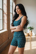 HAPPY CAMP3R - Women's SM - Athleisure Top and Short Set in Midnight Blossom