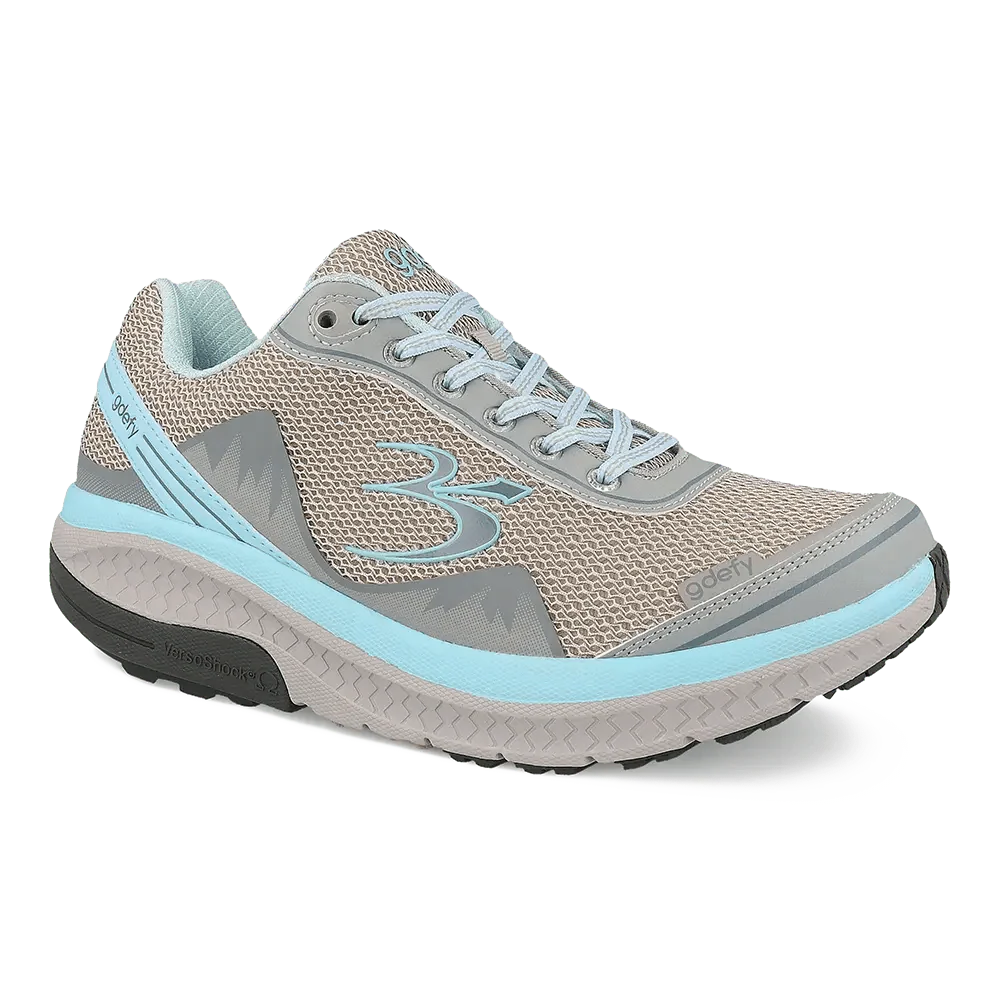 g-defy by Gravity Defyer | Women's Mighty Walk Orthopedic Shoes | Gray/Blue