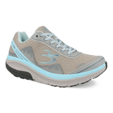 g-defy by Gravity Defyer | Women's Mighty Walk Orthopedic Shoes | Gray/Blue