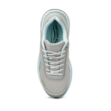g-defy by Gravity Defyer | Women's Mighty Walk Orthopedic Shoes | Gray/Blue